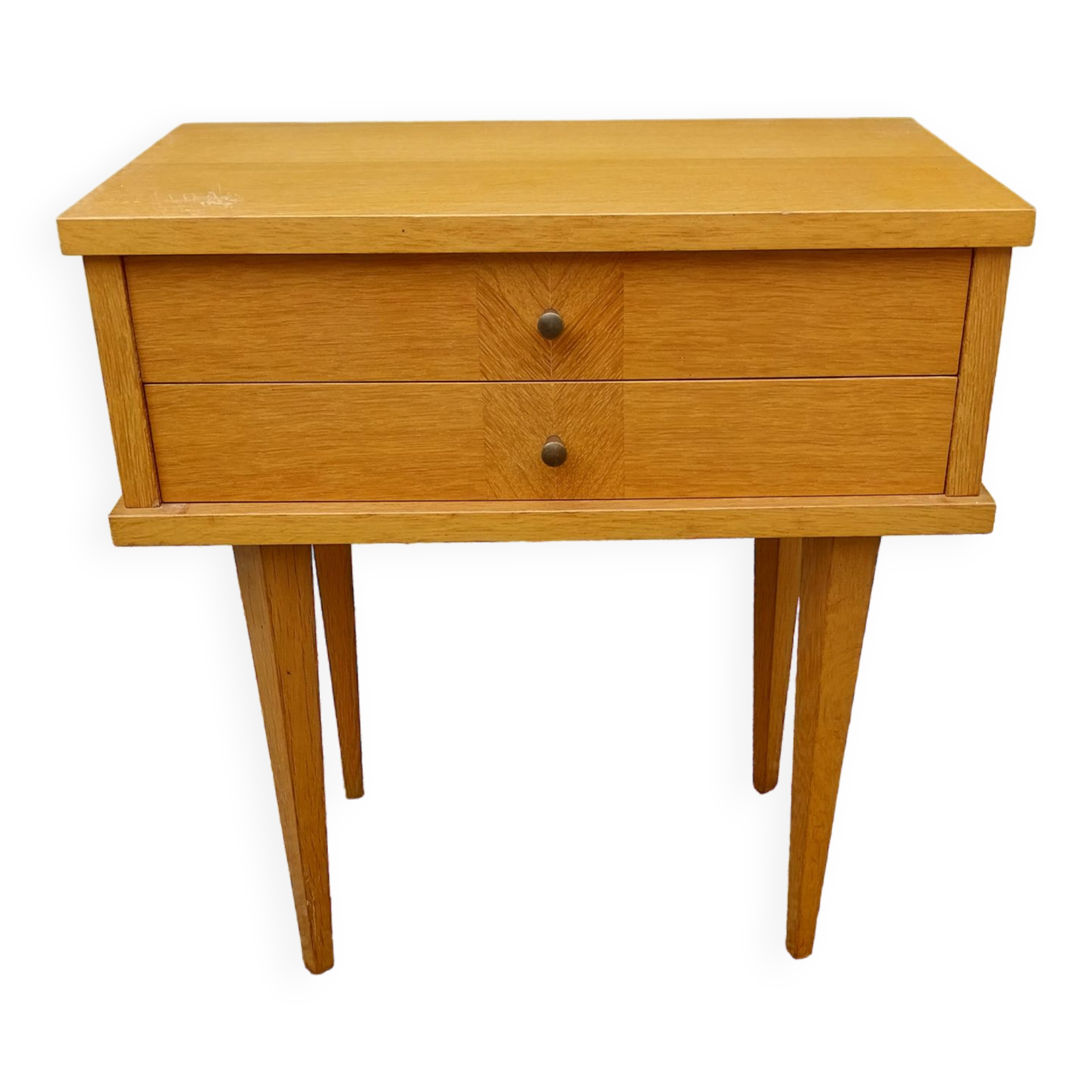 Vintage bedside table 2 drawers