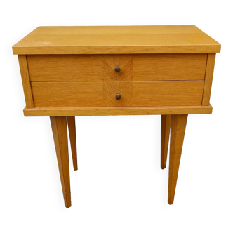 Vintage bedside table 2 drawers