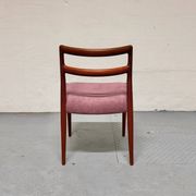 5x chaises de salle à manger en teck par johannes andersen pour uldum, années 1960