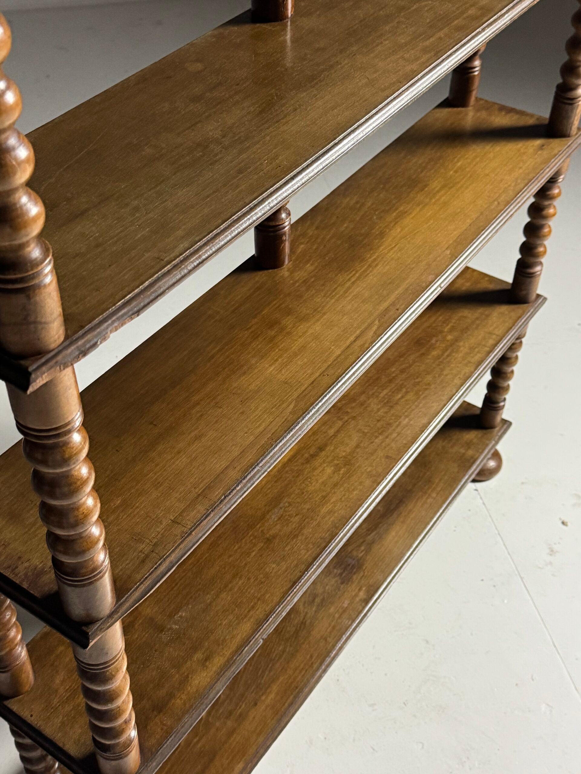 Bobbin bookcase French antique