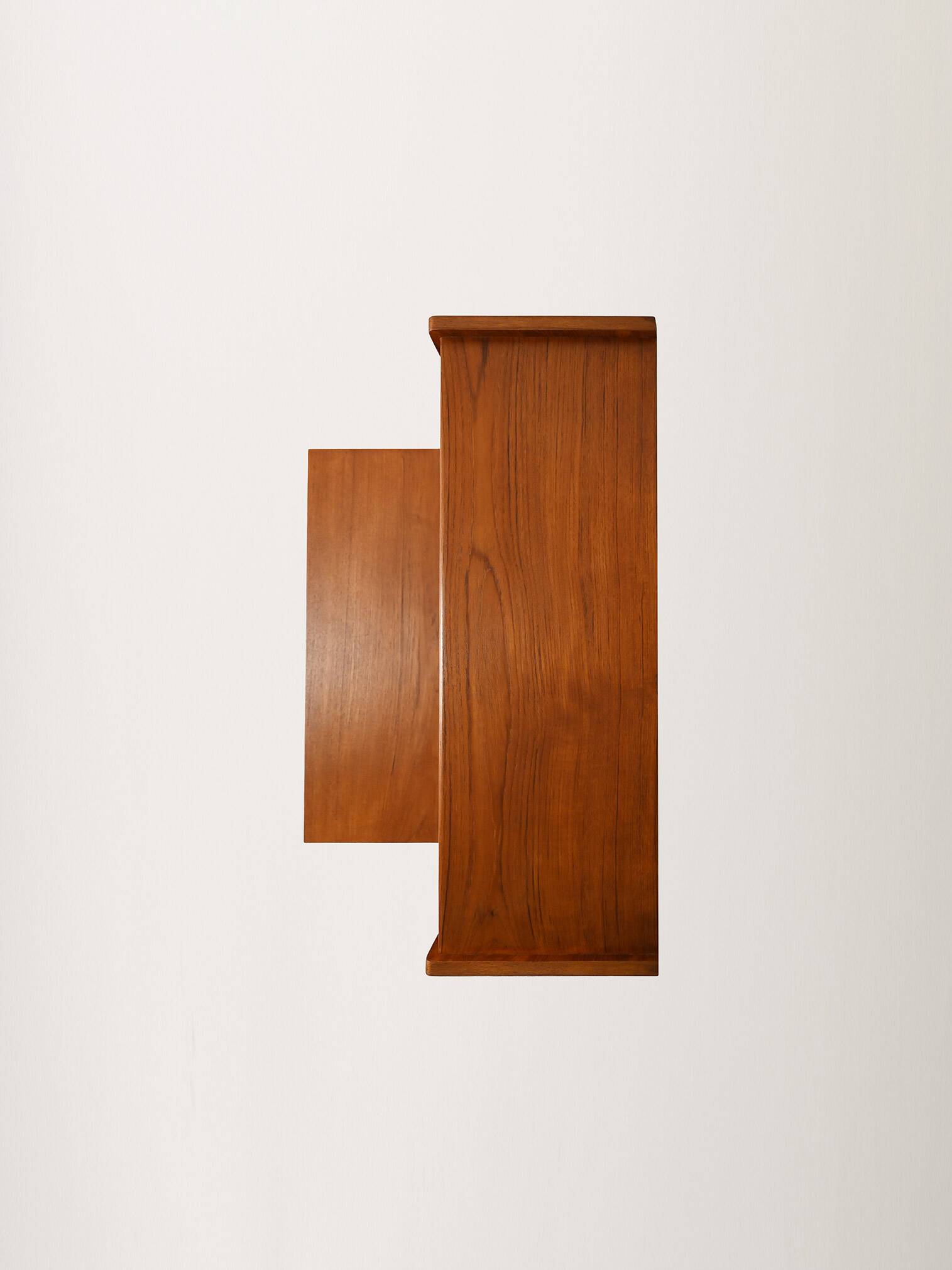 Secrétaire en teck scandinave avec miroir caché, années 1960