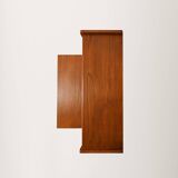 Secrétaire en teck scandinave avec miroir caché, années 1960
