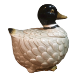 Tiled duck with lid (Japan)