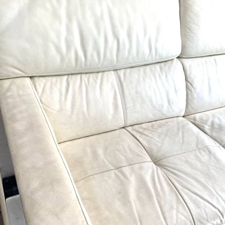 Leather sofa from the brand XXL, designer sofa.