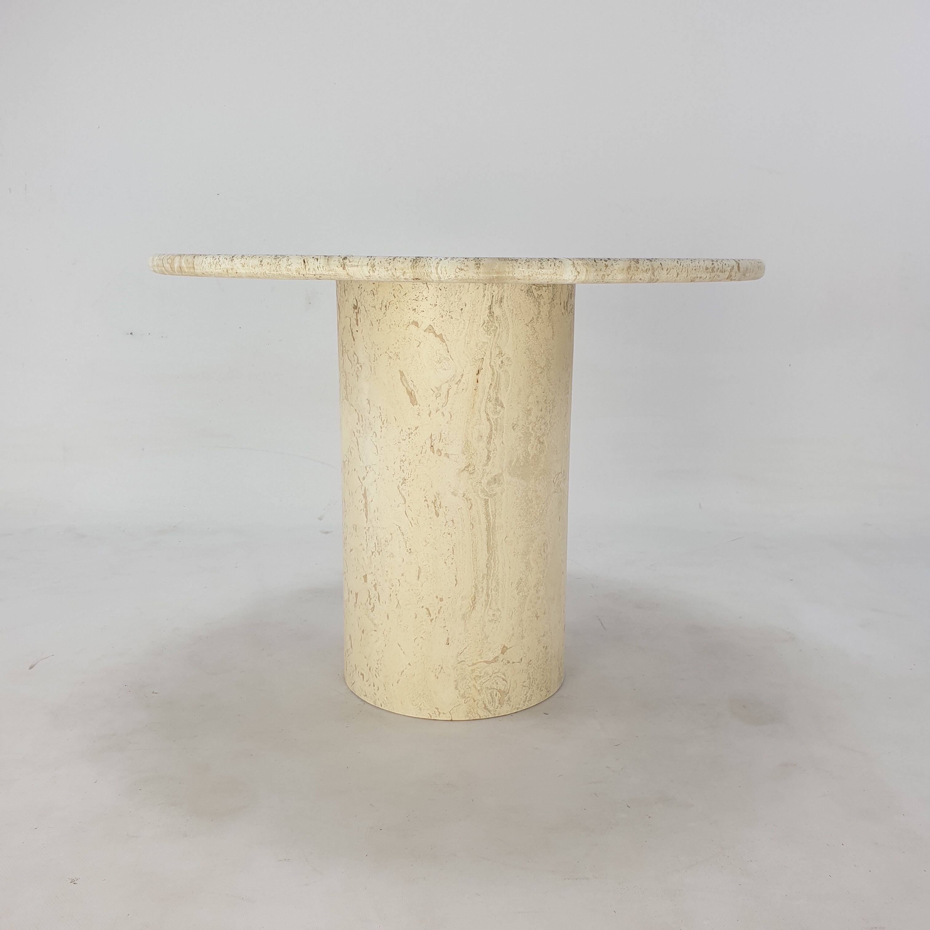 Italian Travertine Coffee Table, 1980s