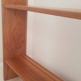 Vintage solid elm shelf