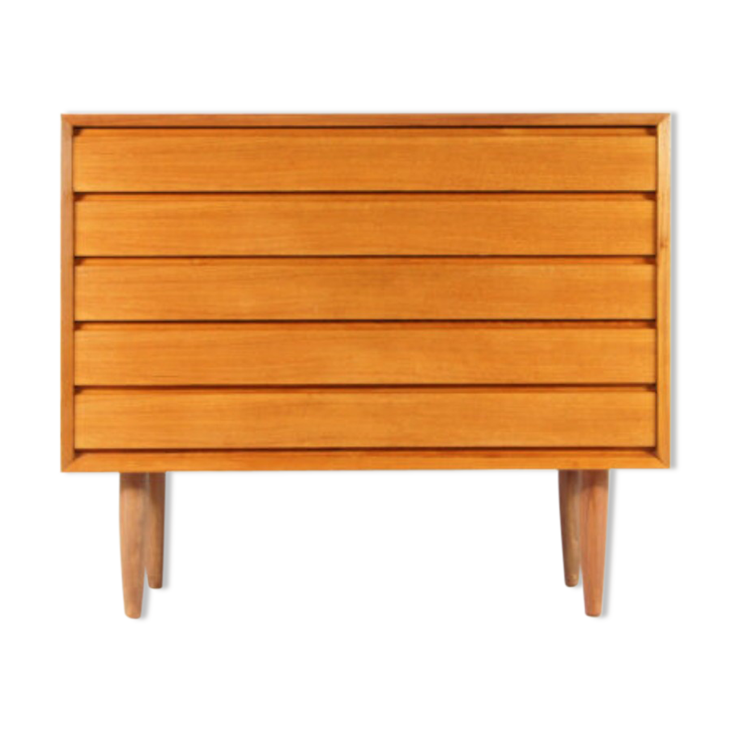 Vintage Danish retro boy bass commodity in 60s teak