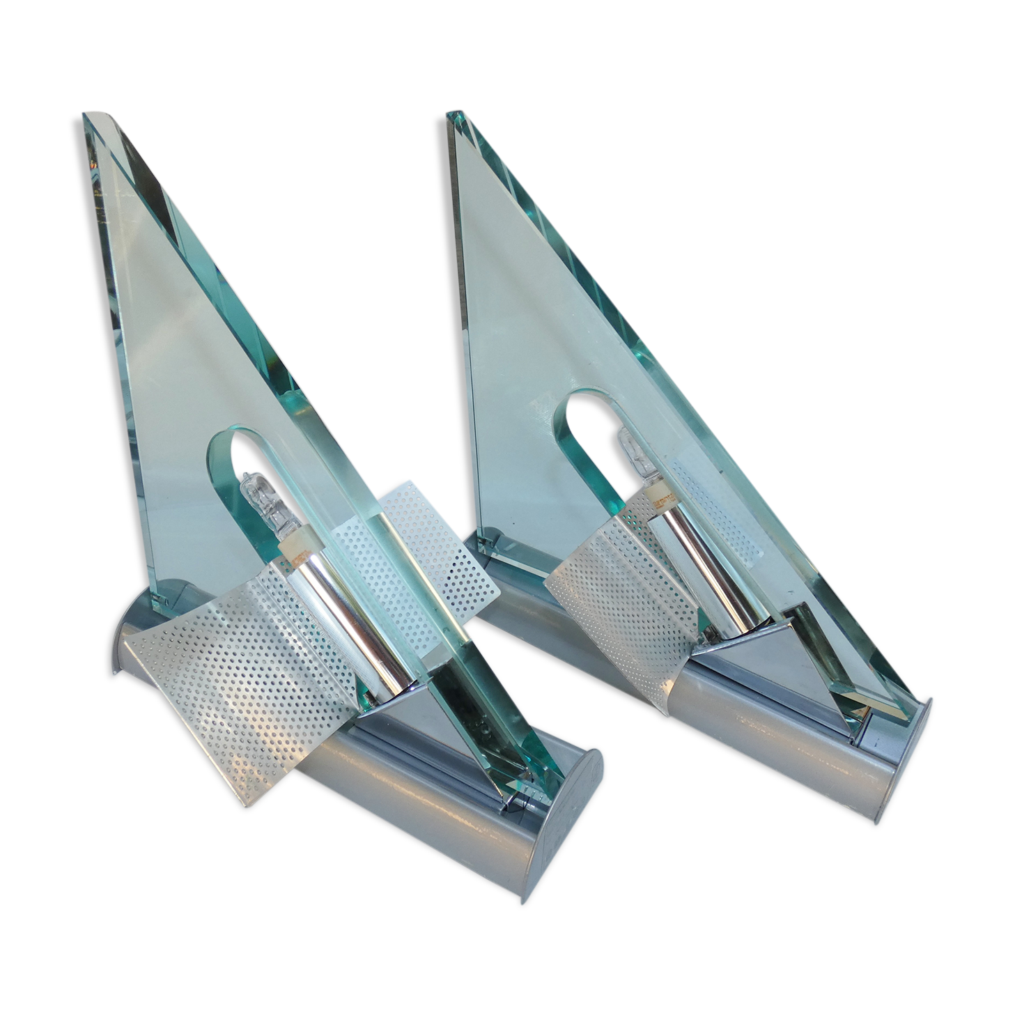 Artemide - pair of appliques icaro design carlo forcolini vintage modernist