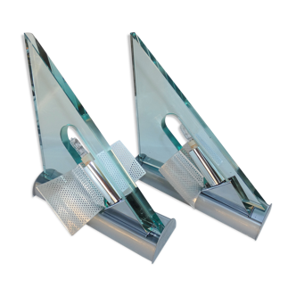 Artemide - pair of appliques icaro design carlo forcolini vintage modernist