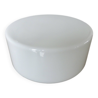 "Galette" ceiling light in white opaline 60s 70s