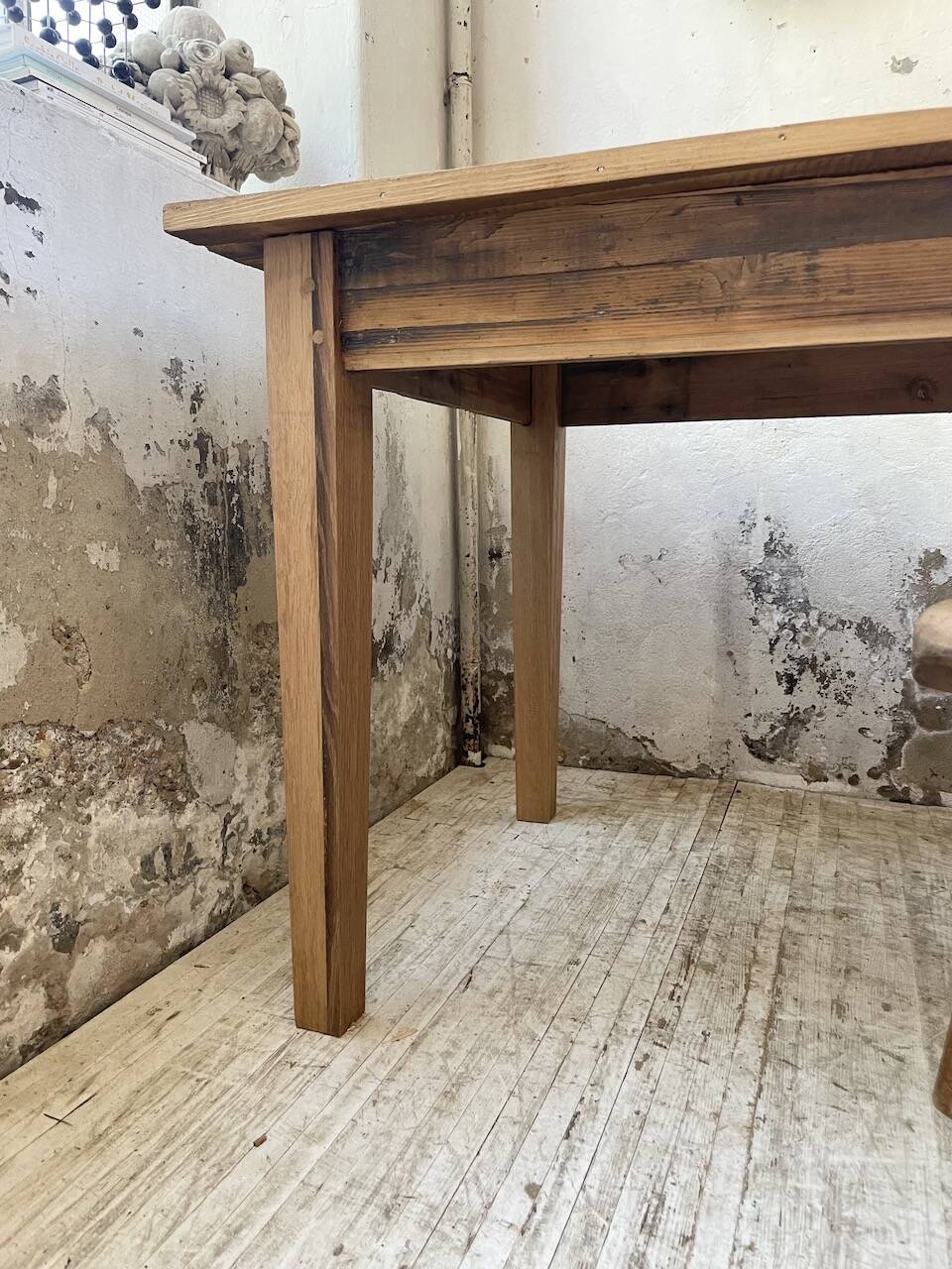 4m XXL pine and oak farmhouse table