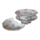 Service of petits fours in porcelain Jean Pouyat (circa 1900) Limoges