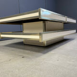 Vintage coffee table by Willy Rizzo for Mario Sabot, 1970s