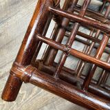 Bamboo and rattan magazine holder
