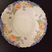 Lot de 6 assiettes creuses Arcopal fleuries – 1970/80 – Ø18 cm