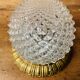 Vintage glass and brass ceiling light