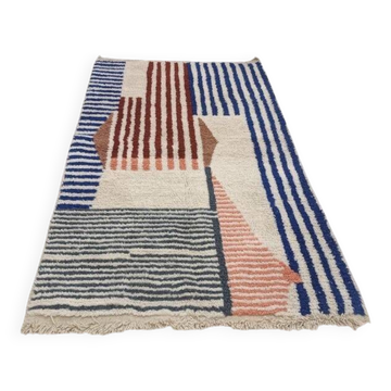 Tapis beni ouraine fait main taille 150 x 250 cm