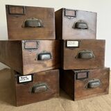 Reserved Andrea - 6 old workshop drawers