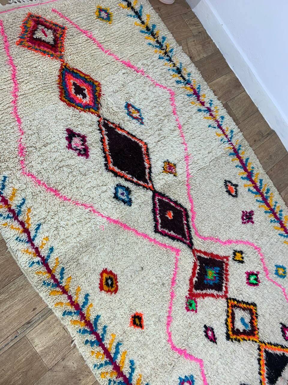 Handmade Moroccan Berber rug 240 x 147 cm