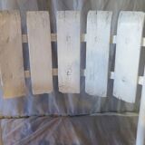 Pair of white garden armchairs