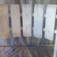 Pair of white garden armchairs