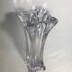 Old molded Crystal Vase form geometric Decoration Vintage