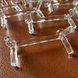 Set of 18 blown glass knife rests - Vintage
