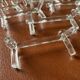 Ensemble de 18 porte couteaux en verre soufflé - Vintage