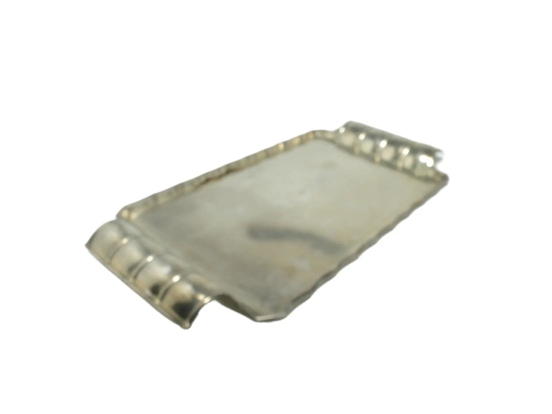 Art Deco tray, silver-plated brass, Szandrik, Hungary, 1930s.