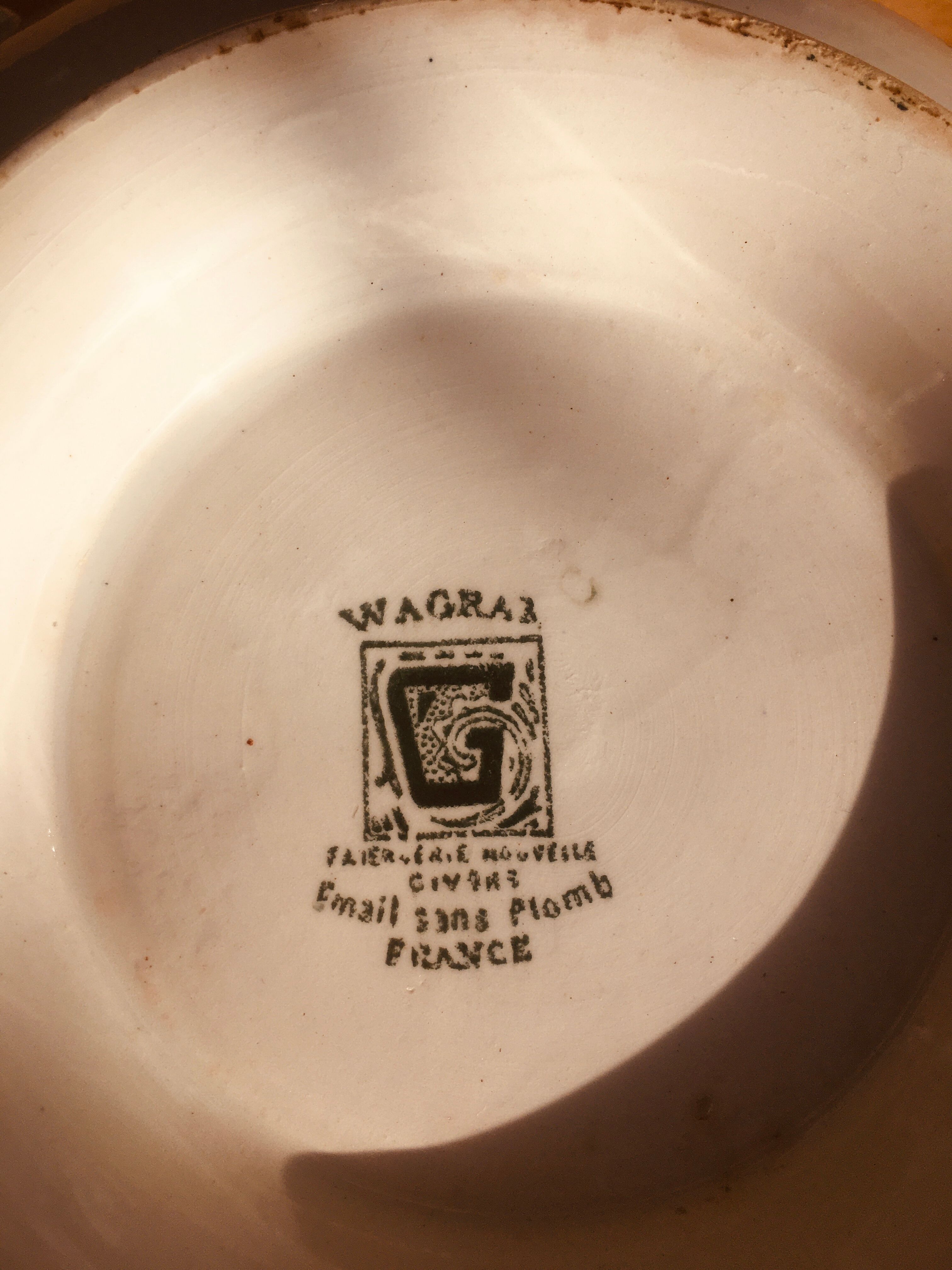 Soupière Wagram earthenware New Givorse France