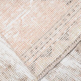 Distressed wool vintage runner rug 312x76cm