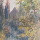 HST/P painting “Live and wooded riverside with fortification” (20th century)