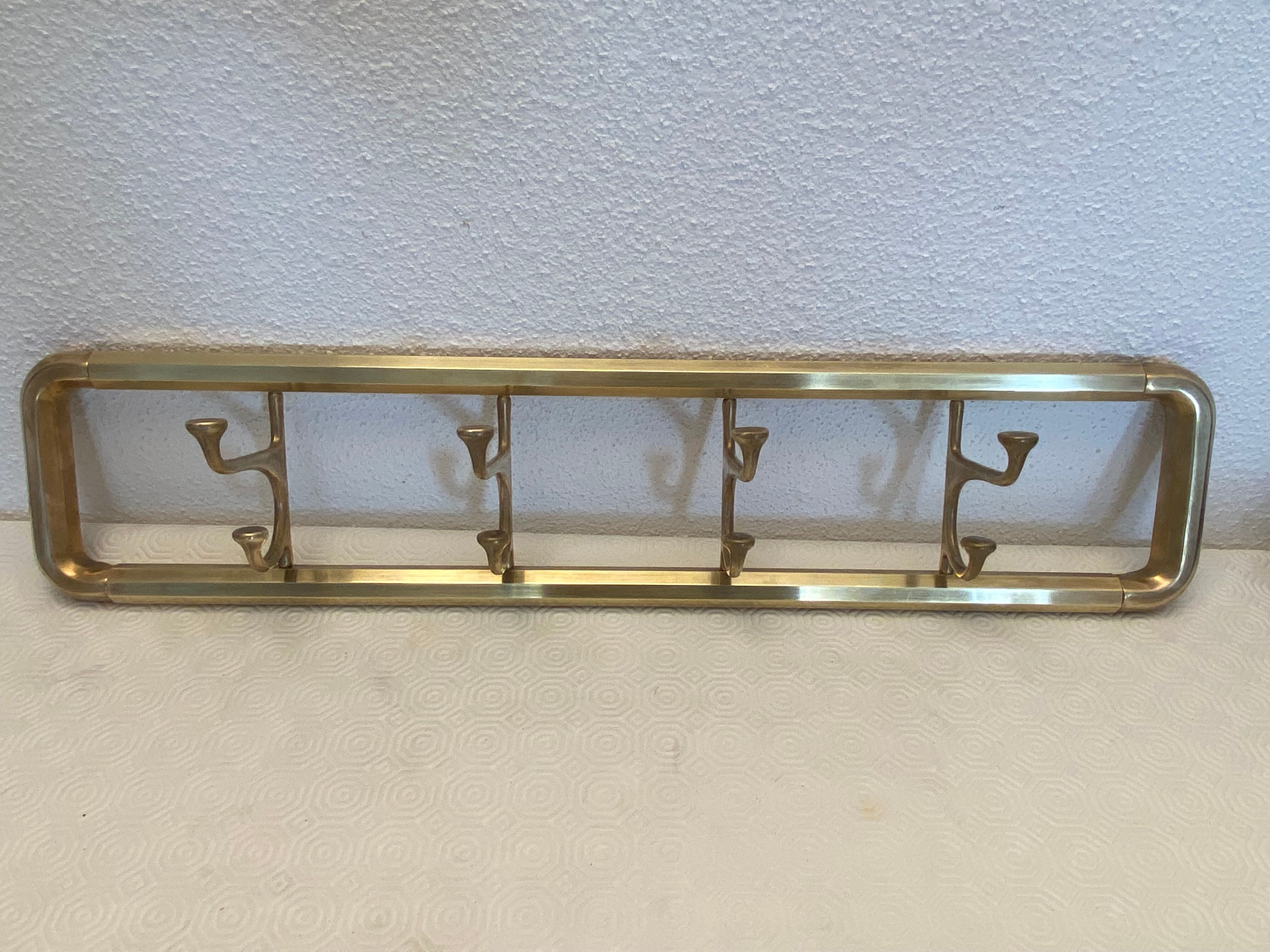 Coat rack in Vintage brass 1930