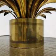 Lampe de table fleur Maison Jansen, années 1970