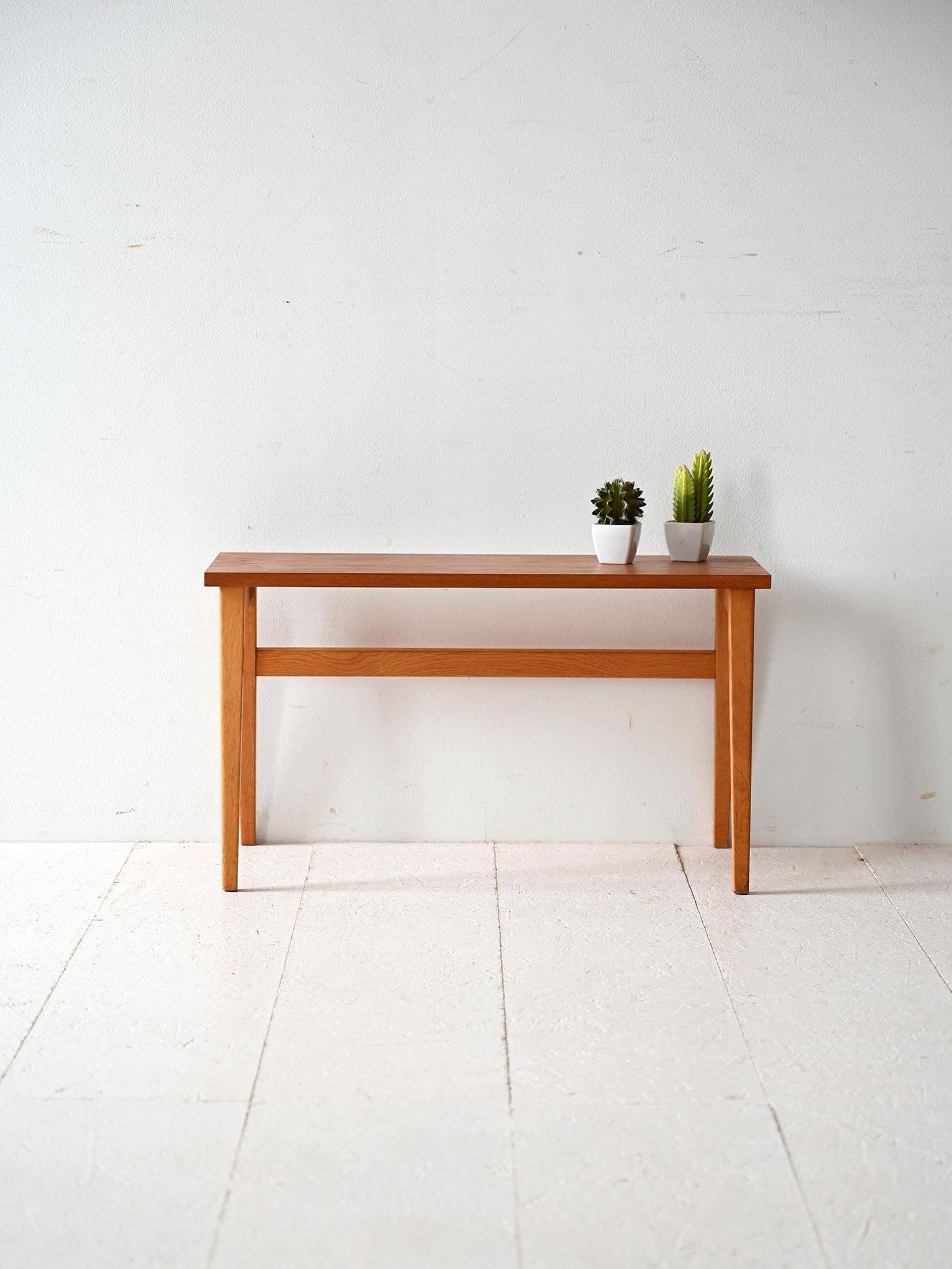 Swedish vintage teak bench, 1950s-60s