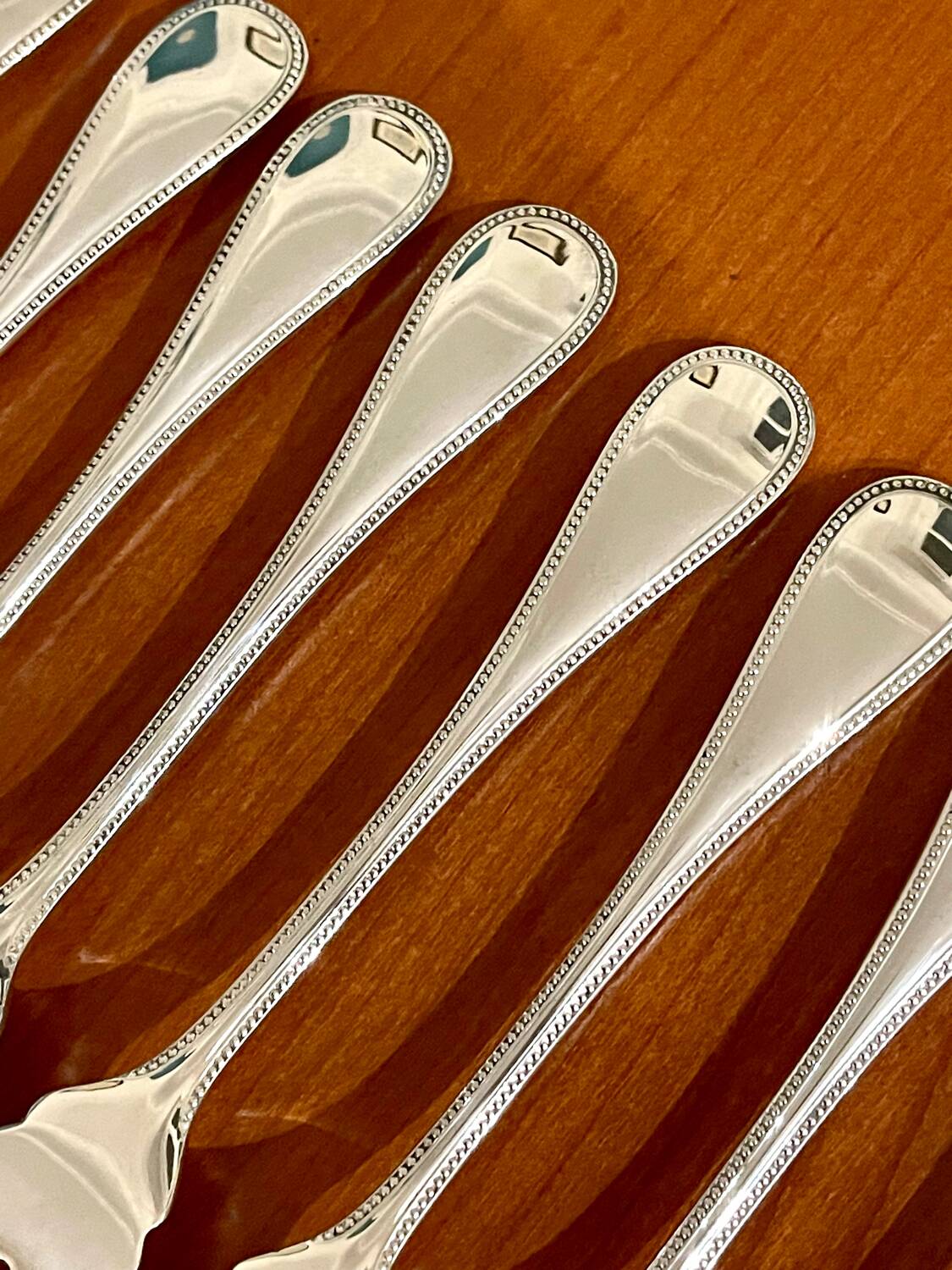 Christofle Perles 12-piece fish cutlery set, excellent condition