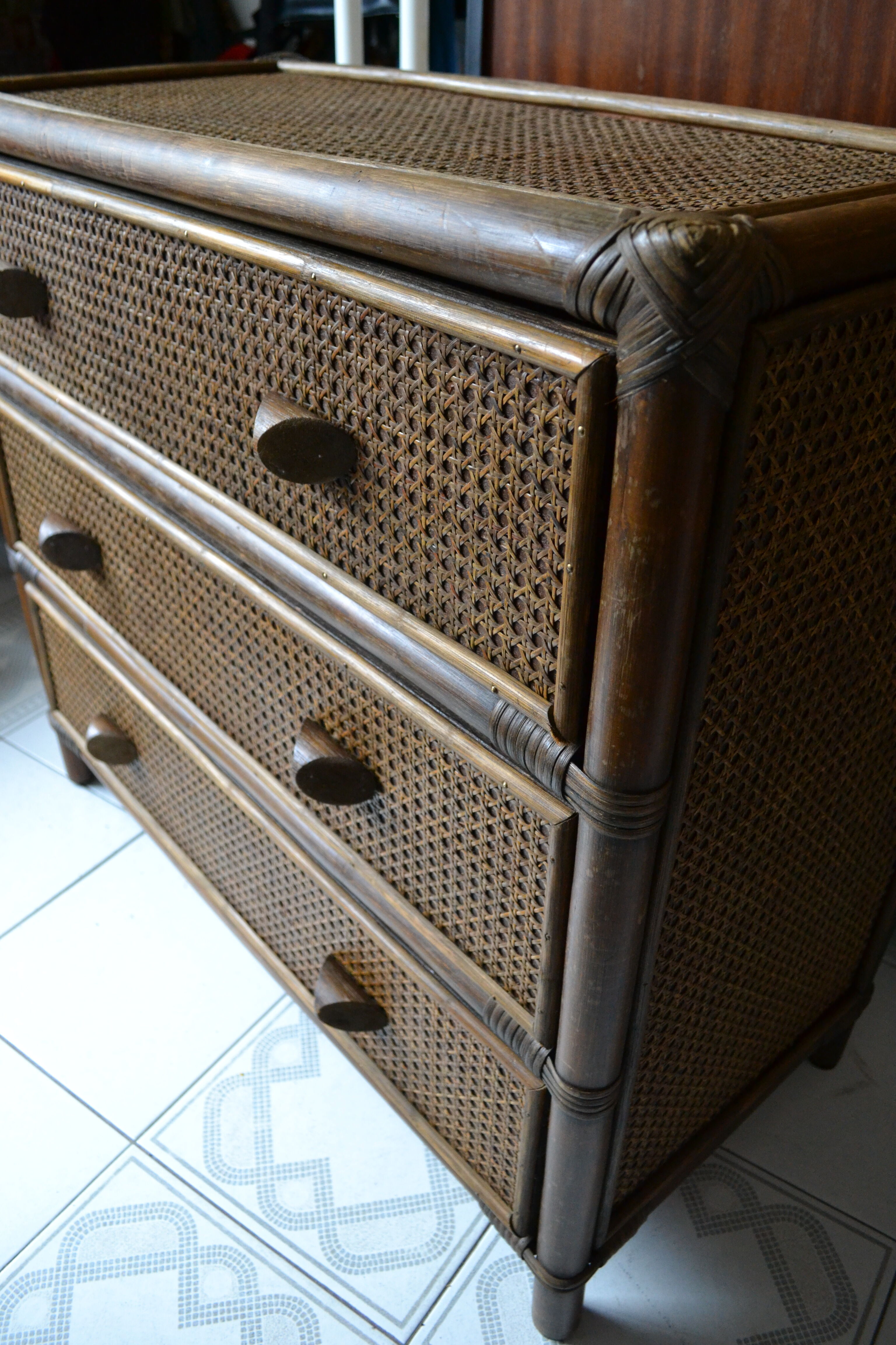 Vintage bamboo and rattan