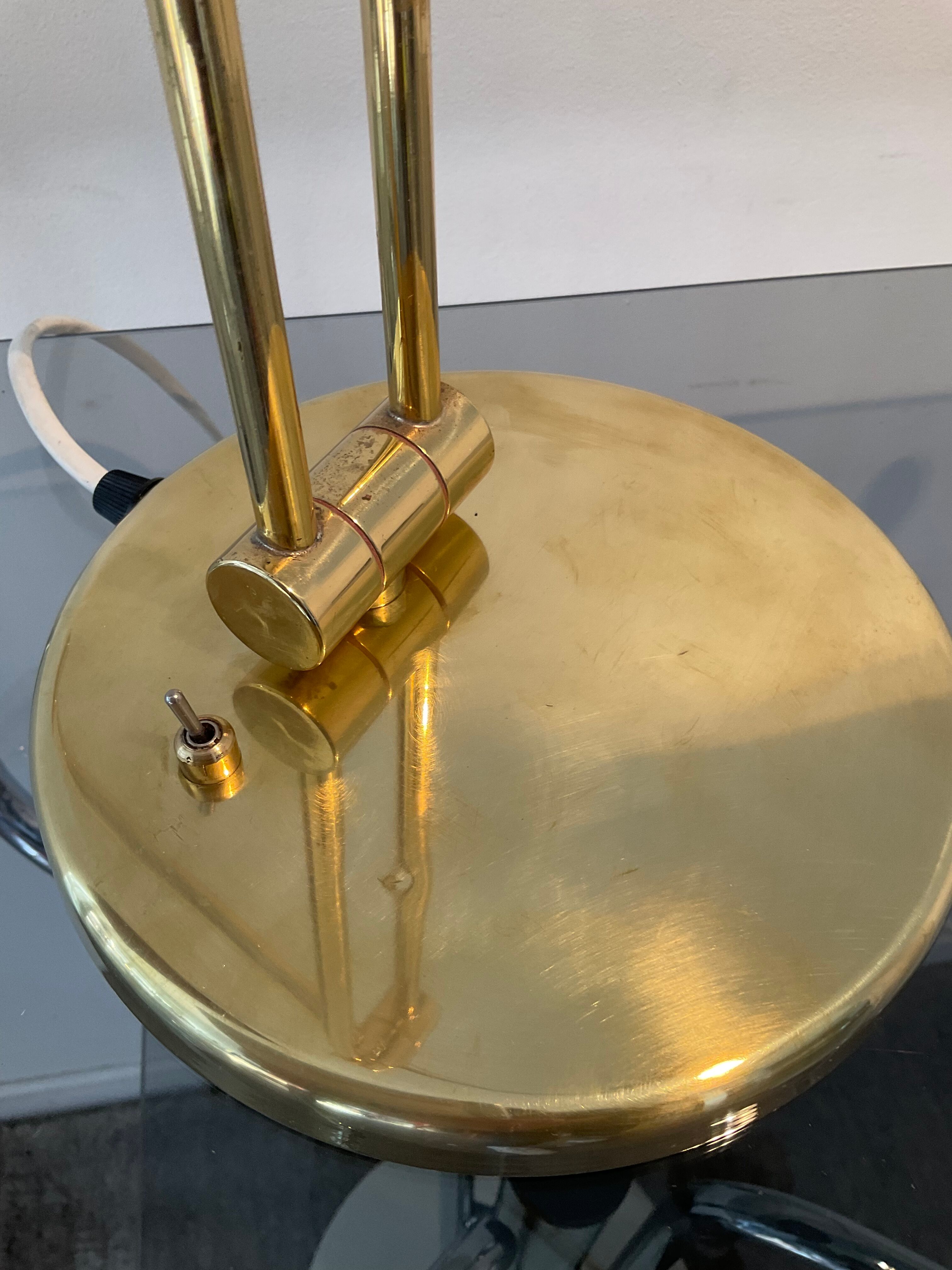 Articulated lamp Deknudt brass, 70s