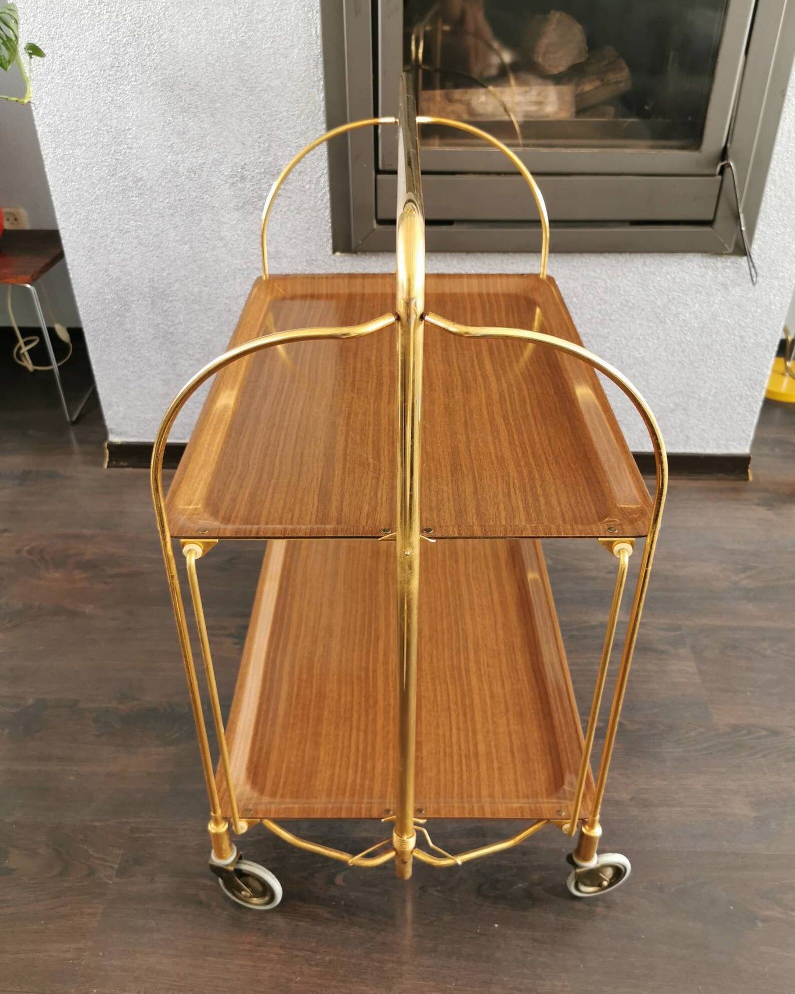 Vintage 1970 folding tea table
