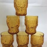 6 vintage glasses