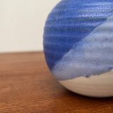 Mid-century studio pottery oil lamp by Karsten Nielsen for KN Keramik, 1960s.