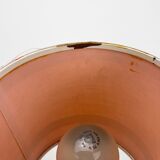 Table lamp metal and orange fabric 70