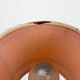 Table lamp metal and orange fabric 70