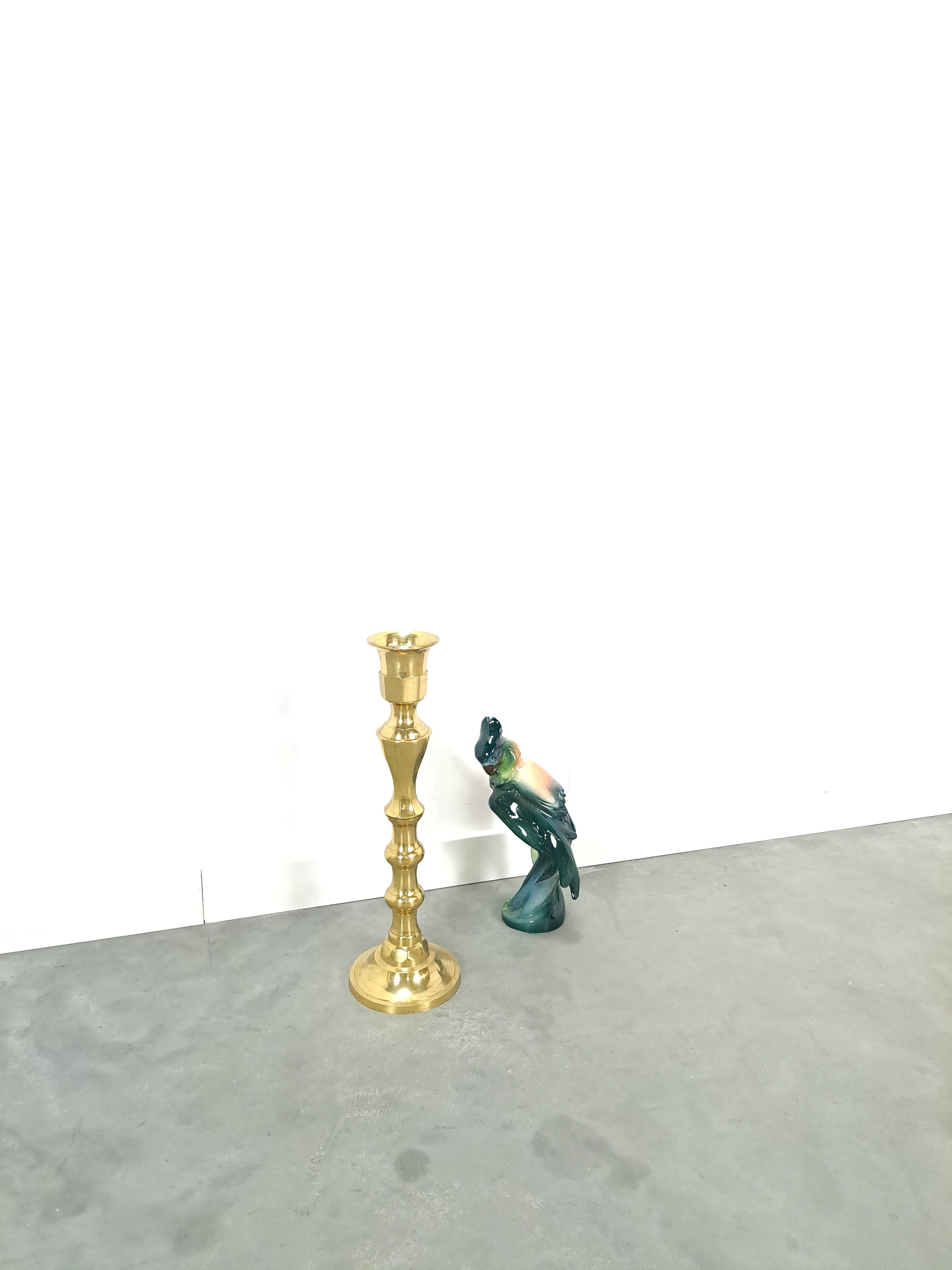 High gold candlestick vintage