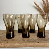 6 LUMINARC smoked glasses