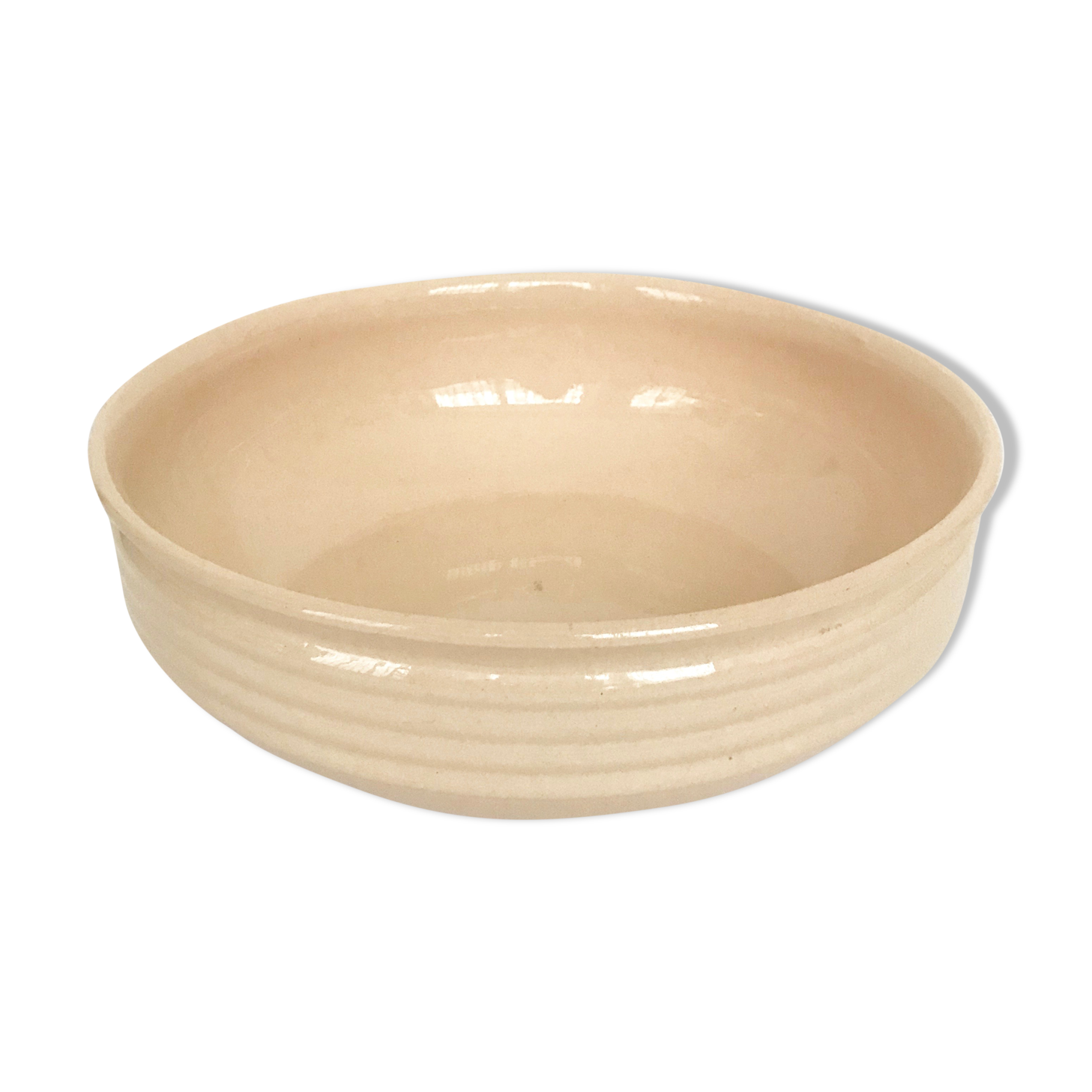 Antique earthenware basin from Sarreguemines