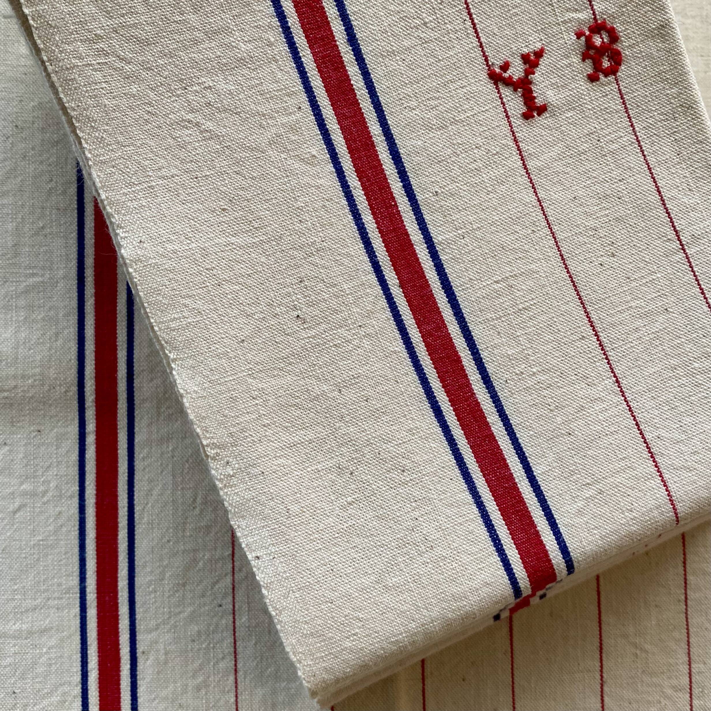 YB linen tea towel x2