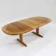 Vintage Danish extendable dining table solid wood Holstebro Mobilfabrik