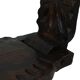 Authentic Spanish Brutalist Chair Tripod Cat Shape Solid Wood