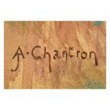 Pastel d’un nu signé A-J Chantron